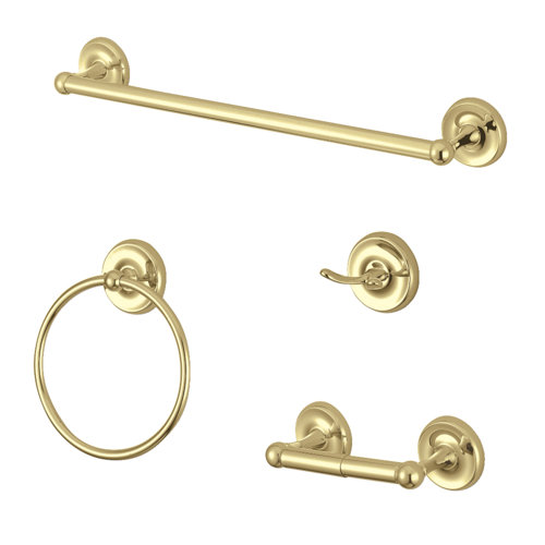 Kingston Brass Victorian 4 - Piece Bathroom Hardware Set & Reviews ...